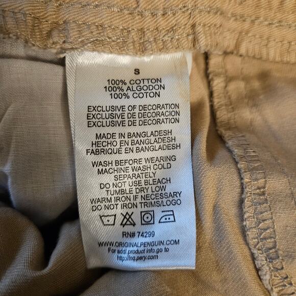 NWT Original Penguin Khaki Pull On Pants Size 8 - Picture 4 of 6
